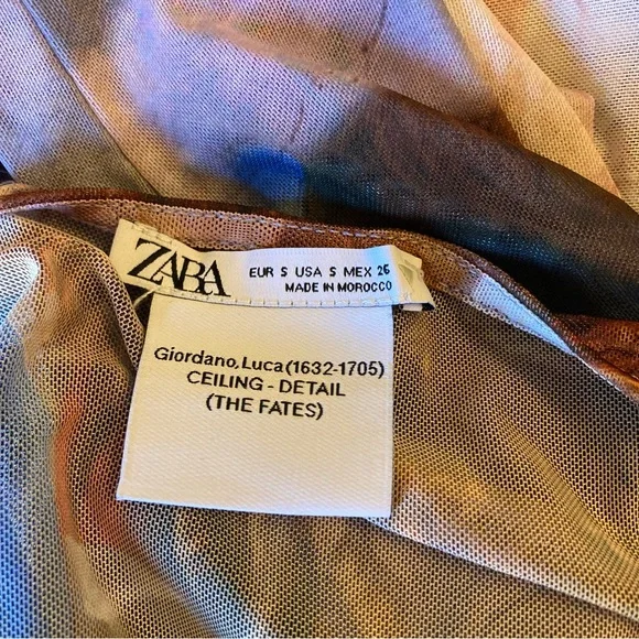 ZARA The Fates Art Print Mesh Bodysuit - Picture 8 of 14